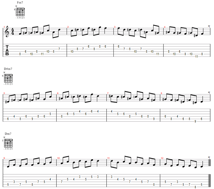 gif of Dorian Mode in Thirds