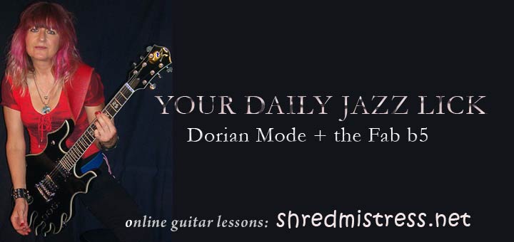 Dorian Mode in Thirds for Guitar