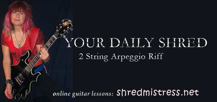 Guitar Arpeggio 2 Strings for Shred Guitar